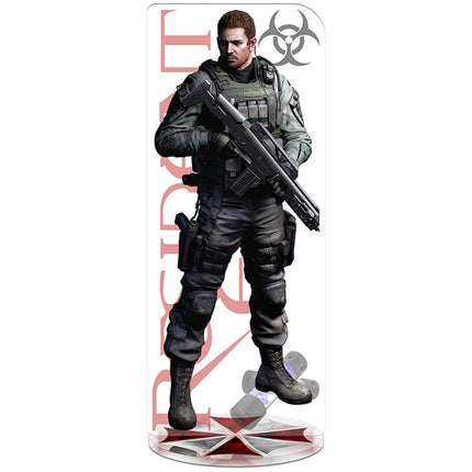 RE4 Resident Evil 4 Castle Reset Leon Scott Kennedy Keychain Acrylic Stand Model Plate Gift Wholesale Game Related Products