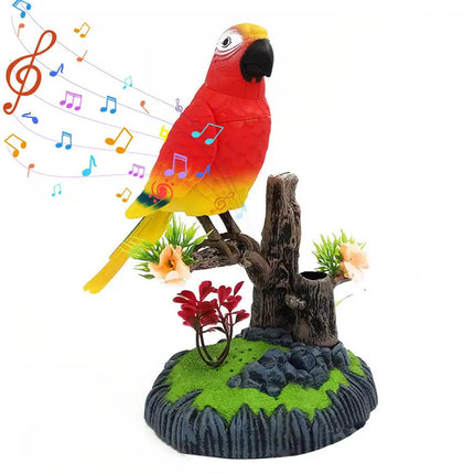 Lectric Battery Toys Birds Operated Simulated Induction Sound Parrots Children Moving Toy Talking Control Pets Voice-Activated