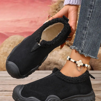 New Winter Women's Warm Casual Shoes, Plush Comfortable Versatile Shoes, the Best Gift for Women, Mom Shoes