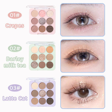 NOVO Nine-Shade Eyeshadow Palette with Contouring, Highlighting and Blush in One Versatile Colour Combinations