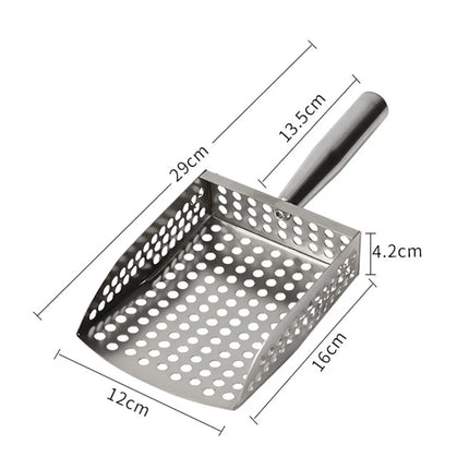 Beach Shovel Multipurpose Portable Beachcombing Scoop Picking Up Creatures Clam Digging Sand Sifter Reptile Sand Scoop