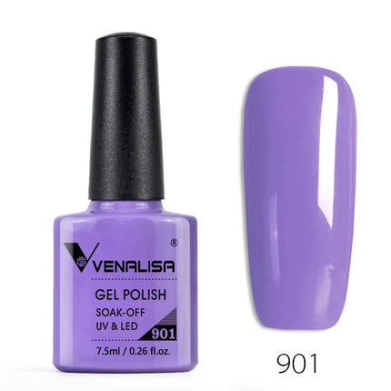Venalisa Nail Gel Polish Semi Permanent Salon Quality TPO Free Glitter 7.5ml Soak off UV LED Nail Gel Varnish