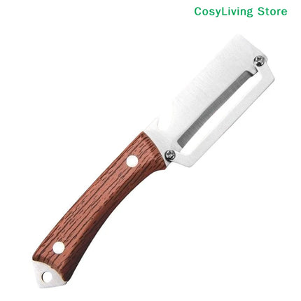 [CL]1PC Stainless Steel Kitchen Multi-Purpose Tool Flat Edge Peeler Potato Peeler Slicer Knife Watermelon/Melon Grater[CL]