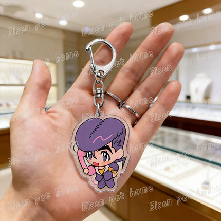 Cartoon Anime Chibi Keychain Accessories Bag Charms Keyrings Jewelry Fans Freinds Game Lovers Gifts