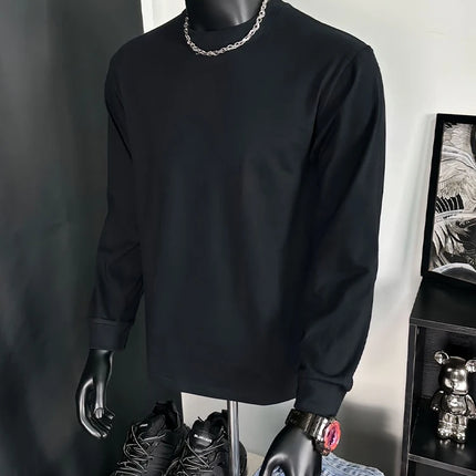 Men's Sweatshirt 2025 Trending Oversized Soft Comfortable Crewneck OMG I’M Text & Cartoon Black Cat Graphic Streetwear Top