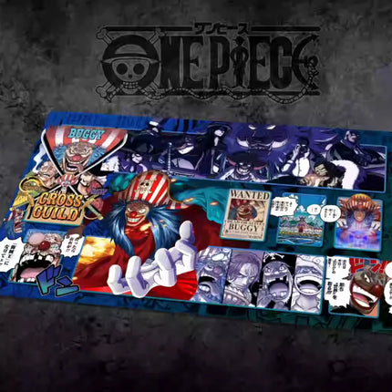 60*35cm Anime One Piece OPCG GAME Card PlayMat Comic Series New Four Emperors Teach Shankusu Buggy Luffy Chopper Collection Toys