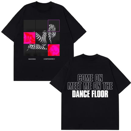 Summer Casual Fashion Trendy T-shirt Madonna CONFESSIONS II Album Tour 2026 Print T Shirt Men Women Vintage Fashion T-shirt