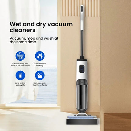 Washing machine suction and mop washing machine, household wireless sweeping and mopping automatic cleaning three-in-one
