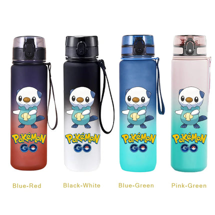 650ML Pikachu Anime Pokemon Portable Plastic Water Bottle High Capacity Outdoor Pikachu Water Cup for Kids Sports Water Bottle