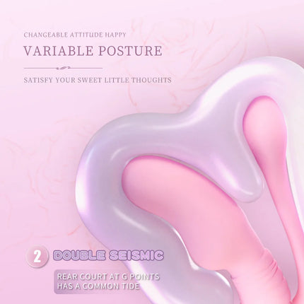 Strapless Strap-on Dildo Vibrator Anal Plug for Couples Lesbian Wireless Remote Control G Spot Double-heads Vibrator Sex Toys