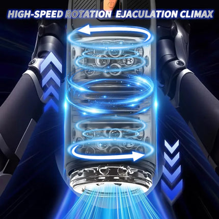 Automatic Male Masturbator Male Sex Toys with 9 Thrusting & 9 Rotating Modes Pocket Pussy Sex Machine Electric Thrusting Cup