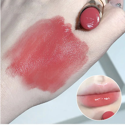 Silky Glossy Lipstick Gege Bear Pump Lips Moisture Water Bomb Comfortable Ultra Sheen Non-Stick Cup Lip Balm