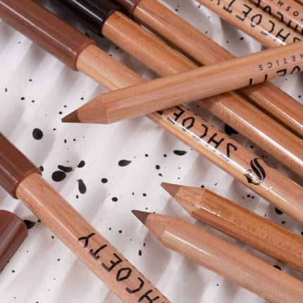 12 Pieces Nude Lip Liner Set Natural Lip Kit Smooth Matte Lipstick Pencils Long-lasting Moisturizing Lip Makeup for Women