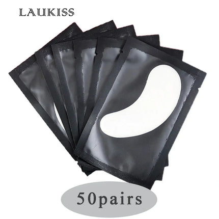 50/500/1000pcs Gel Patches for Eyelashes Building Eyelash Extension Under Eye Pads Lash Stickers Tools Wholesale LAUKISS