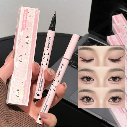 Quick-dry Eyeliner Pencil Makeup Lasting Smooth Ultra Thin Black Brown Matte Eye Liner Waterproof Liquid Eyeliner Pen Cosmetics