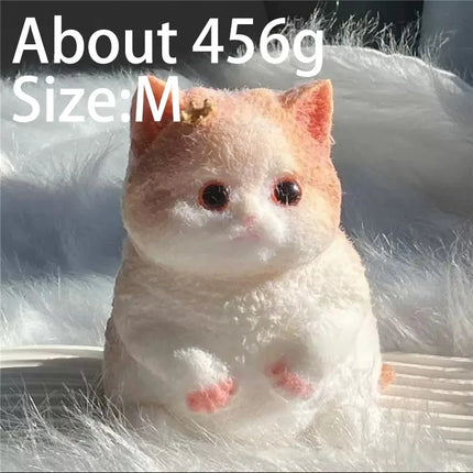 Cute Animal Cat Squishy Toy Ultra Soft Stress Relief Squeeze Fidget Toy Kawaii Sensory Toy for Kids Anxiety Relief Desk Decor