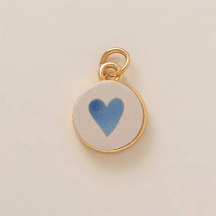 Simple and versatile color blocking butterfly love flower DIY pendant accessories gold-plated color preservation