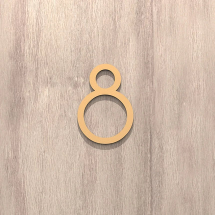 On The Door Extra Apartment Floating Exterior House Hotel Building 3D Digits Number Art Nordic Home Decor Wall Sticker Acrylic