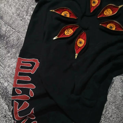 American Y2K New Fashion Joker Zipper Design Sense Hoodie Women Street Hip Hop Retro Loose Fleece Thick Sweatshirt Unisex Hoodie