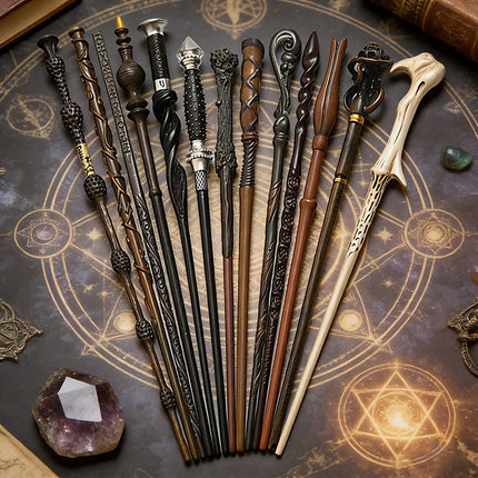 2026 Kinds of Metal Core Magic Wands Malfoy Voldmort Hermione Ron Bellatrix McGonagall Magical Potters Wand