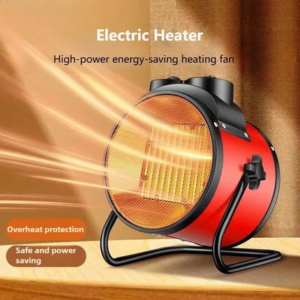 Portable Electric Space Heater 2000W with Adjustable Thermostat 2 Heat Settings And Fan Mode Overheat & Tip-Over Protection