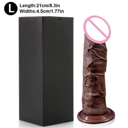 StrapOn Dildo For Women Anal Plug Penis with Suction Cup G-Spot Realistic Silicone Dildo Wearable Dick Adult Sex Toys Gode