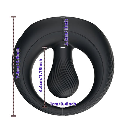 Vibrating Cock Ring Penis Ring for Men Ejaculation Delay Penis Perineum Stimulator Adult Goods Adult Goods Sex Toy for Men