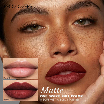 1PC Soft Nude Pink Matte Lipstick, Versatile for Daily Wear and Dates, Smooth Application, Long-Lasting and Smudge-Proof