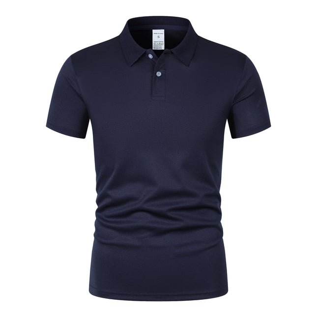 High end polo shirt, outdoor casual solid color T-shirt, quick drying golf shirt, lightweight breathable top, unisex T-shirt sle