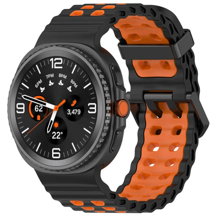 Ocean Silicone Strap for Samsung Galaxy Watch 8 44mm 40mm/8 Classic 46mm Sports Wristband for Galaxy Watch 8 Breathable Bracelet
