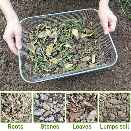 Stainless Steel Horticultural Soil Sieve Is Sturdy and Durable Very Suitable for Home Gardening Succulent Plant Maintenance