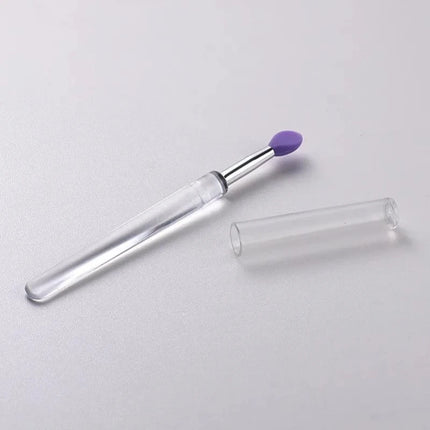 1/3/10pcs Portable Silicone Lip Brush with Cover Soft Multifunction Lip Balm Applicator Lipstick Lipgloss Makeup Brush Reusable