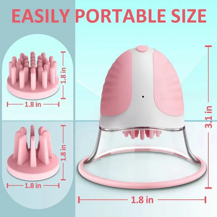 Breast Enhancement Sucking Vibrator Rotating Vacuum Pump Bra Sucker AV Breast Massager Female Nipple Stimulation Masturbator