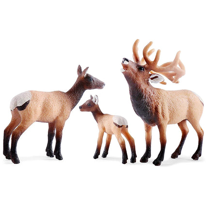 Simulation Woodland Animal Deer ,Moose,Elk,Reindeer,Alpaca,Kudu Model Figurines Cake Toppers Collection Figure Christmas Gift