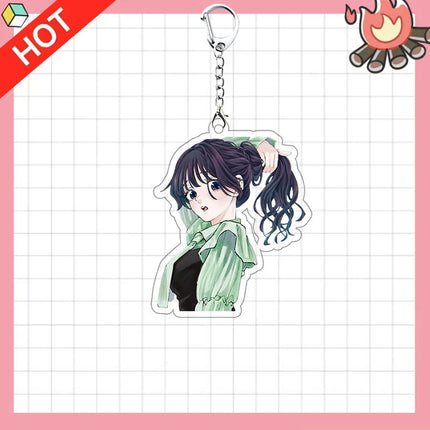 Anime Kaoru Hana wa Rin to Saku The Fragrant Flower Blooms with Dignity Waguri Kaoruko Cosplay Keychain Keyring Accessories Gift