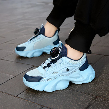 Childrens Sports Shoes Comfortable Elastic Shock-absorbing New Campus Retro Mesh Training Shoes Daily Breathable Casual Shoes