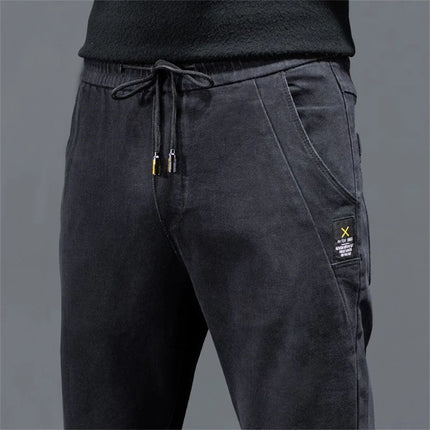New Man Pants Hip Hop Harem Jeans Men Trousers Loose Joggers Denim Casual Sweatpants Korea Trousers Streetwear Men Clothing
