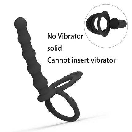 Double Penetration Anal Bead Vibrators Dildos Vaginal Penis Ring Sex Toys For Couples Homosexual Butt Plug BDSM Toys Aldult XXX