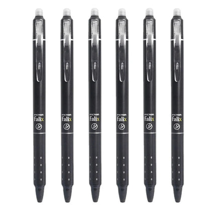 0.5mm Retractable Erasable Gel Pens Set with Refills Black Blue Gel Ink Built-in Eraser Office Supplies Exam Stationery Kit
