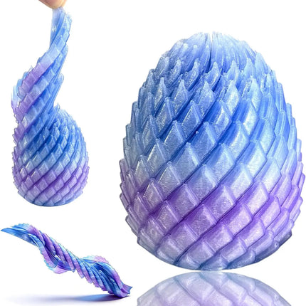 Twisty Fidget Egg 3D Printed Toys Sensory Desk Toys Stress Relief Easter Basket Stuffers Small Gifts