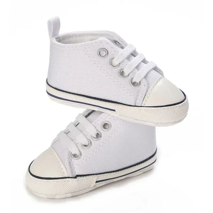 Baby Canvas Classic Sports Shoes Newborn Boys and Girls Printed Star First Walkers Shoes Infant Anti slip Baby Shoes