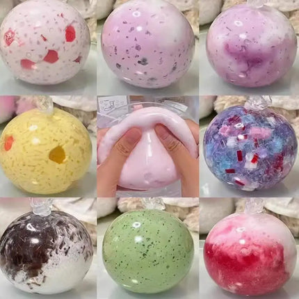 Diy Handmade Ball Stress Ball Making Kit Texture Handcrafted Anxiety Toys Relief Pack Pinch Fidget The Material Party R4z6