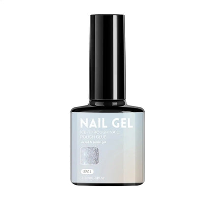 7.3ml Glitter Quick Dry Long Lasting Enamel Pearl White Nail Gel Pearl White Gel Nail Polishing NailArt Decoration for Women
