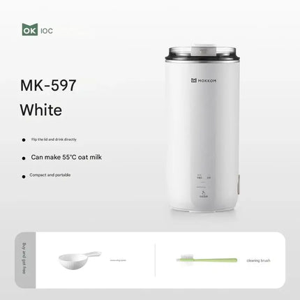 MOKKOM Mini Soy Milk Maker, Single-Person High-Speed Blender, Direct Drinking Juicer, Household Fully Automatic Mini Portabl
