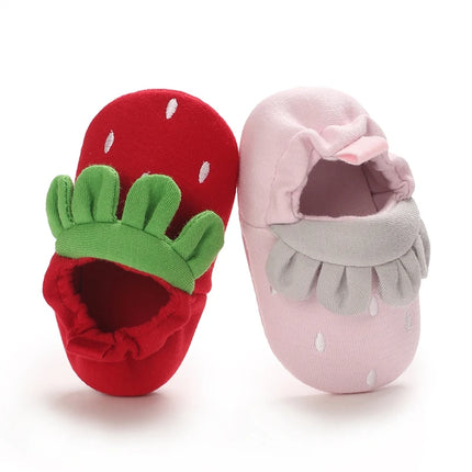 Baby First Walking Shoes Fashion Cartoon Crib Shoes Soft Slip-on Sneakers for Infant Boys Girls