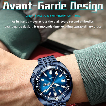 POEDAGAR Top Business Men Watch Date Week Waterproof Luminous Fashion Man Wristwatch Stainless Steel Casual Quartz Men's Watches