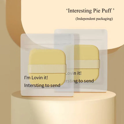 Butter puff air cushion biscuit becomes bigger when encountering water, super soft liquid foundation makeup tool is double-sided