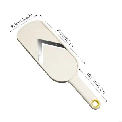 Multi Handheld Mandoline Slicer - Stainless Steel V Blade, with Cleaning Brush, Comfort Grip, Easy to Clean, for Kitchen, Vegeta