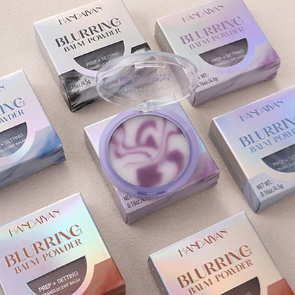 Light Mist Waterproof Oil Control Matte Concealer  Brightening Complexion Setting Powder with Powder Puff