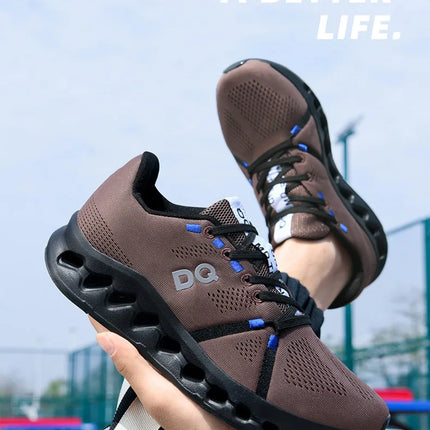 Men Casual Sports Running Shoes Marathon Air Cushion Breathable Lightweight Men Comfortable Athletic Nonskid Sneakers Outdoor